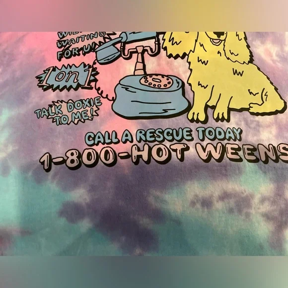 Bean Goods Dachshund Tie-Dyed Tee perfect for Easter and Spring/Summer size XL - Picture 3 of 11